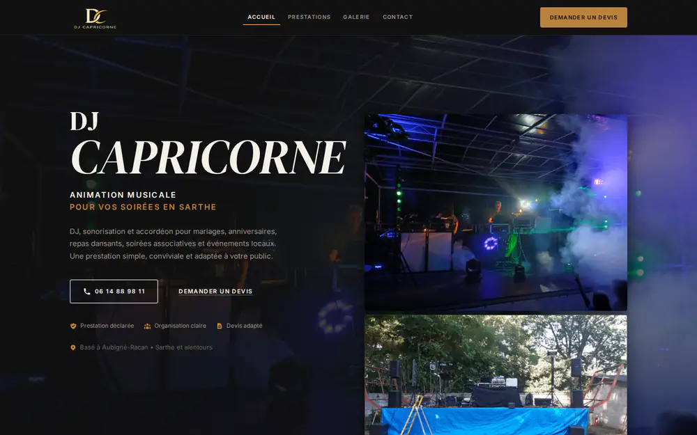 Aperçu du projet DJ Capricorne
