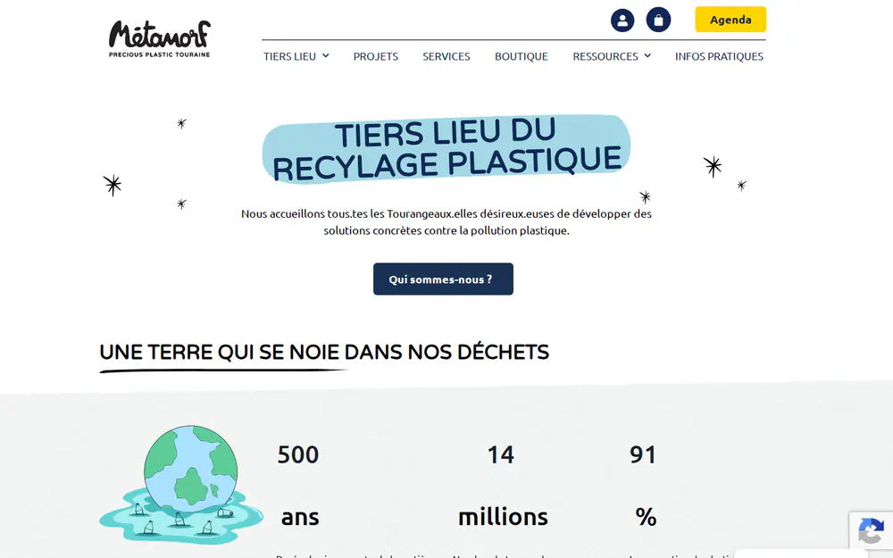 Aperçu du projet Métamorf / Precious Plastic Touraine